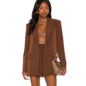 Camila Coelho ‘Morena Blazer’ chocolate brown